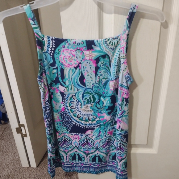 Lilly Pulitzer Adler , Looking Sharp, flowy halter top Size XS - Picture 1 of 4